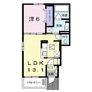 アクティフ浦上【1階】の間取り