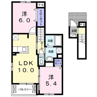 サン・ルミエールC【2階】の間取り