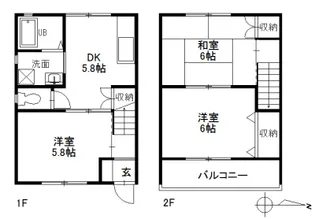 リバーヒルズ 3・4【4−A号室】の間取り