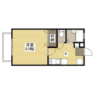 ブルーダイアモンドA棟【2-C号室】の間取り