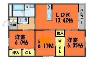 ALMA倉敷 A【1階】の間取り