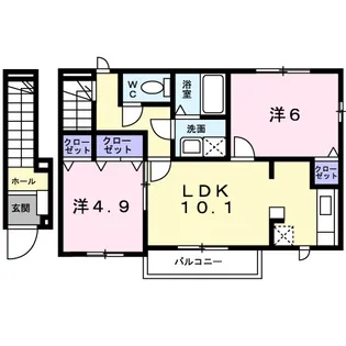 パーク・アベニューC【2階】の間取り