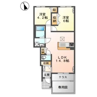 アミターヴァ【1階】の間取り