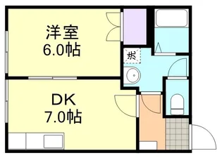 ファミールへんみ B棟【1階】の間取り