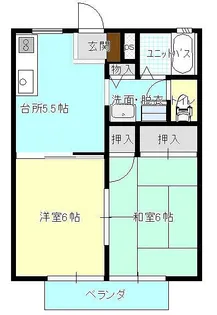サンシャイン川口A棟【203号室】の間取り