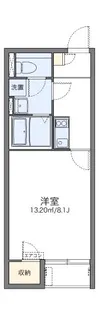 レオネクストクローバーガーデン【2階】の間取り