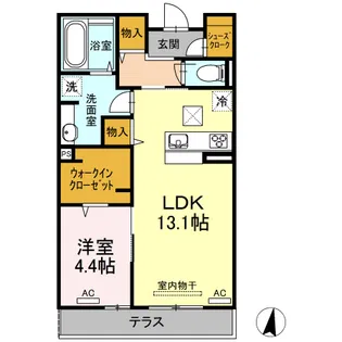 メゾン・ド・キャトルⅤ【1階】の間取り