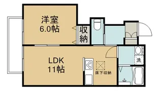 ShinyVilla道上【1階】の間取り