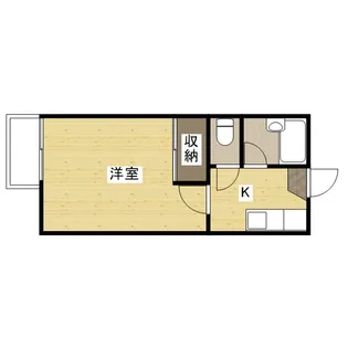 はねおキッタカB【12号室】の間取り