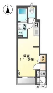 マンダリーヌ【1階】の間取り