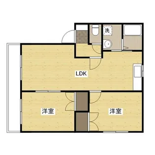 エスペランサ A【A102号室】の間取り