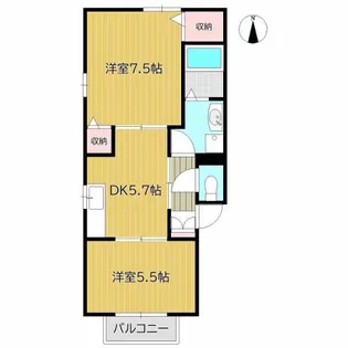 シャーメゾンBIZEN【2階】の間取り