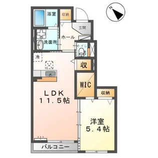 クラッセ山手【1階】の間取り