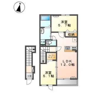 セレーナ【2階】の間取り