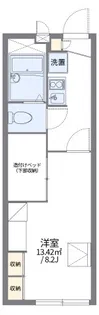 レオパレス一刻館【1階】の間取り