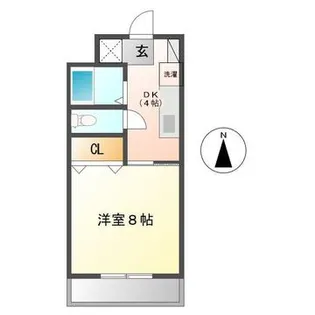 ジョイハウス新涯【3階】の間取り