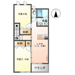 美和 Ⅱ【2階】の間取り