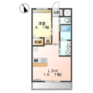 エスポワール【3階】の間取り