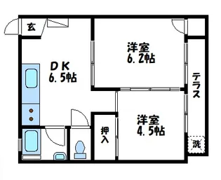 坂本ビル【302号室】の間取り