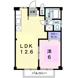 シティハイツ四軒家【2階】の間取り