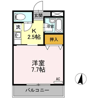 ドミール末広Ⅱ【302号室】の間取り