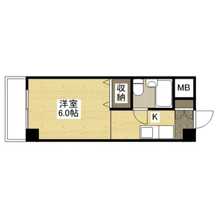 東福山駅前ビル【801号室】の間取り