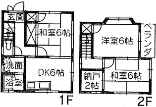 三吉ハイツの間取り