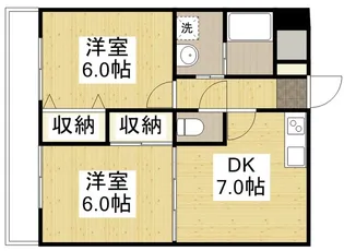 グランダーム新市【2階】の間取り