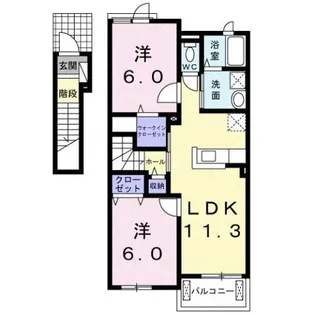なでしこ【2階】の間取り