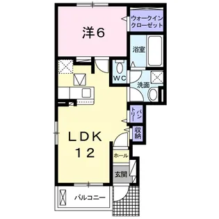 フラン アンジュⅠ【1階】の間取り