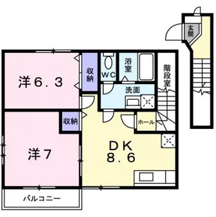 Vega【2階】の間取り