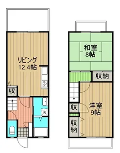 グリーンヒル引野【102号室】の間取り