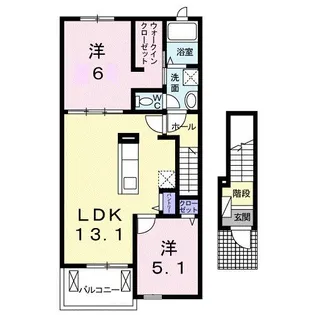 サンシャインサイド【2階】の間取り