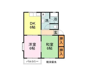 サニーハイツ【2階】の間取り