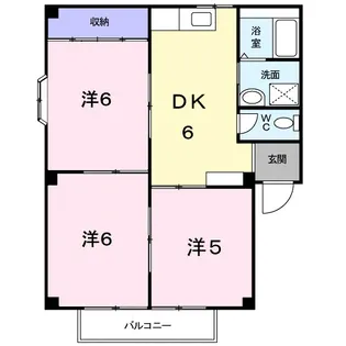 サンフィールドB【1階】の間取り