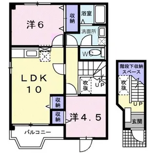 コージーハウス石井B【2階】の間取り