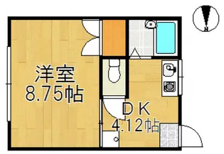 ハイコーポ二子【2階】の間取り