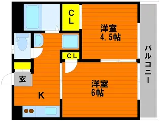 ガーディニアシティⅠ【301号室】の間取り