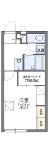 レオパレスヴィラージュ丸亀【203号室】の間取り