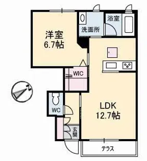 ヴィラ・アンテンヌ【103号室】の間取り