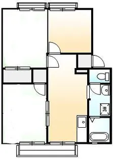 三ツ樋アーバン【201号室号室】の間取り