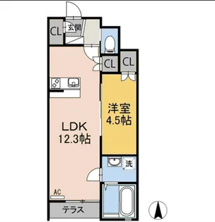 アルヴィータA棟【1階】の間取り