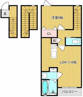 CUBIO MIZUE【3階】の間取り