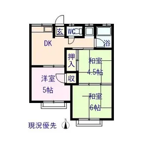 コーポ神島C【202号室】の間取り