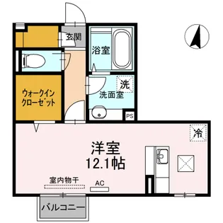 DーROOM平成大学【2階】の間取り