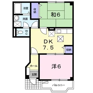 グランエトワールB【1階】の間取り