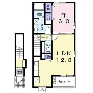 ベル アンジュ Ⅱ【2階】の間取り