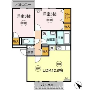 アドミレー樹太 D棟【3階】の間取り