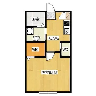 JAROW【103号室】の間取り