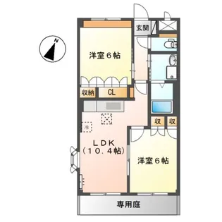 サンパレス【1階】の間取り
